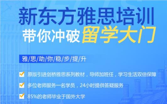 杭州新东方雅思寒假班课程表及授课内容