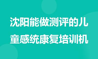 沈阳能做测评的儿童感统康复培训机构