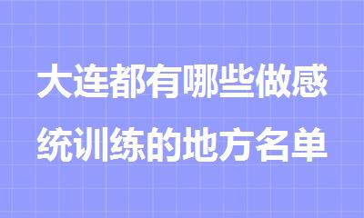 大连都有哪些做感统训练的地方名单汇总