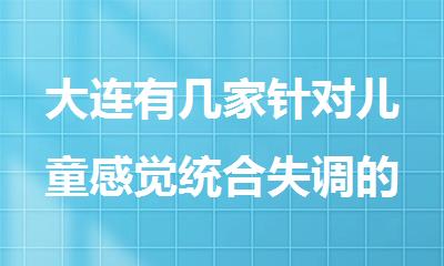 大连有几家针对儿童感觉统合失调的大运动康复训练机构