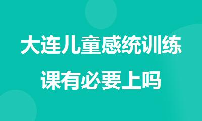 大连儿童感统训练课有必要上吗