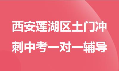 西安莲湖区土门冲刺中考一对一辅导培训学校