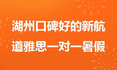 湖州口碑好的新航道雅思一对一暑假机构排名