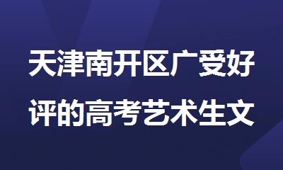 天津南开区广受好评的高考艺术生文化课培训班
