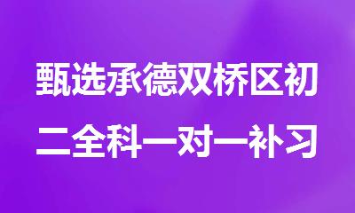 甄选承德双桥区初二全科一对一补习班