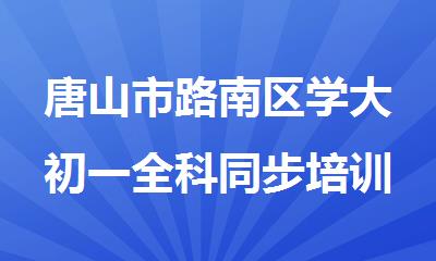 唐山市路南区学大初一全科同步培训补习班