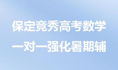 保定竞秀高考数学一对一强化暑期辅导班