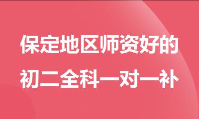 保定地区师资好的初二全科一对一补习培训班