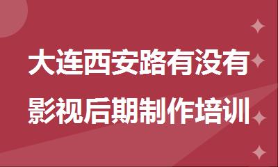 大连西安路有没有影视后期制作培训的地方