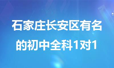石家庄长安区有名的初中全科1对1补习课程
