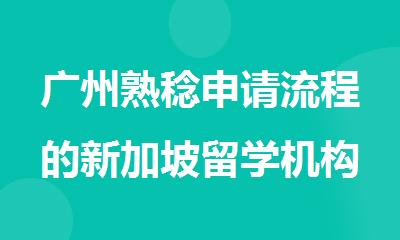 广州熟稔申请流程的新加坡留学机构名单精选出炉