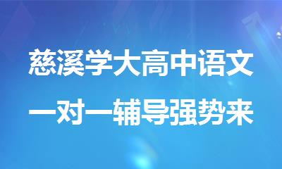 慈溪学大高中语文一对一辅导强势来袭