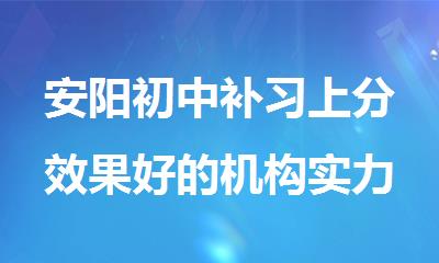 安阳初中补习上分效果好的机构实力榜排名表
