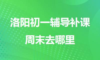 洛阳初一辅导补课周末去哪里