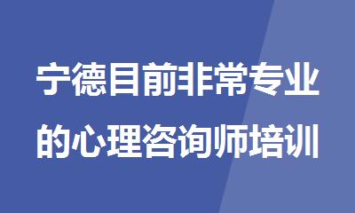 宁德目前非常专业的心理咨询师培训机构名单汇总盘点