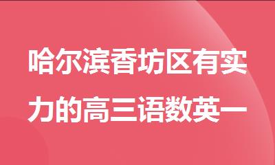 哈尔滨香坊区有实力的高三语数英一对一强化补习班