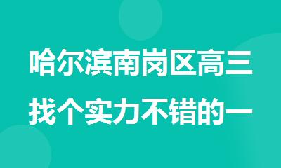 哈尔滨南岗区高三找个实力不错的一对一冲 刺班