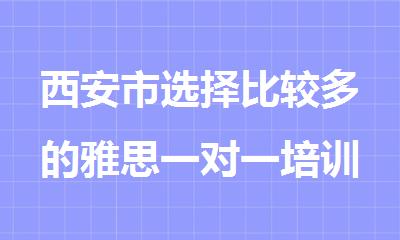西安市选择比较多的雅思一对一培训班今日盘点