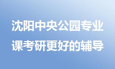 沈阳中央公园专业课考研更好的辅导机构是什么