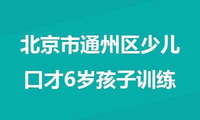北京市通州区少儿口才6岁孩子训练班