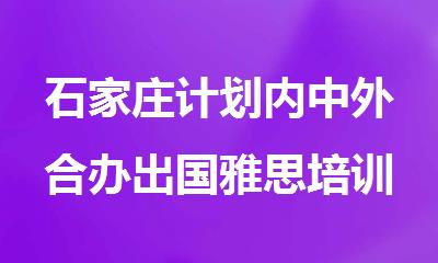 石家庄计划内中外合办出国雅思培训班