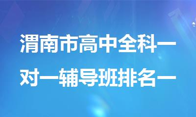 渭南市高中全科一对一辅导班排名一览