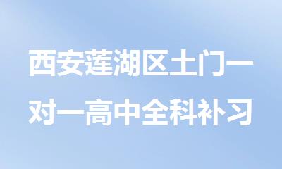 西安莲湖区土门一对一高中全科补习班