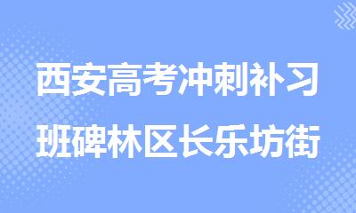 西安高考冲刺补习班碑林区长乐坊街道附近top推荐