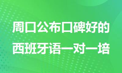 周口公布口碑好的西班牙语一对一培训班