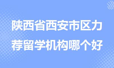 陕西省西安市区力荐留学机构哪个好排名推荐