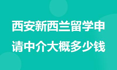 西安新西兰留学申请中介大概多少钱
