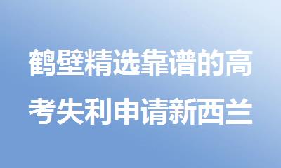 鹤壁精选靠谱的高考失利申请新西兰留学机构