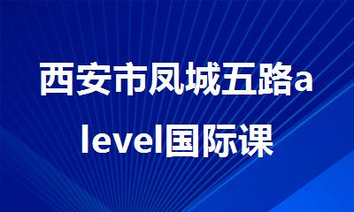 西安市凤城五路alevel国际课程辅导培训班