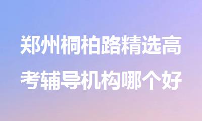 郑州桐柏路精选高考辅导机构哪个好一点