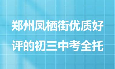 郑州凤栖街优质好评的初三中考全托补习班