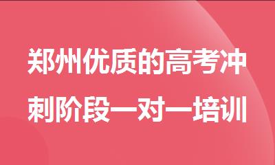 郑州优质的高考冲刺阶段一对一培训机构名单榜首一览