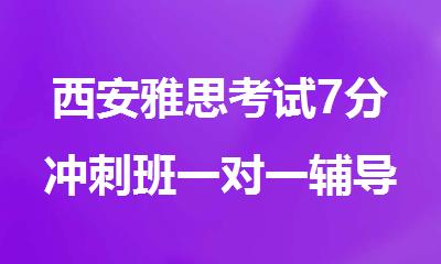 西安雅思考试7分冲刺班一对一辅导