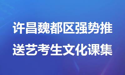 许昌魏都区强势推送艺考生文化课集训靠谱机构