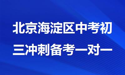 北京海淀区中考初三冲刺备考一对一集训班