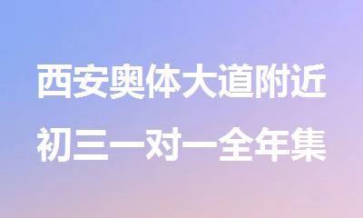 西安奥体大道附近初三一对一全年集训班推荐哪家好