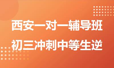 西安一对一辅导班初三冲刺中等生逆袭尖子生