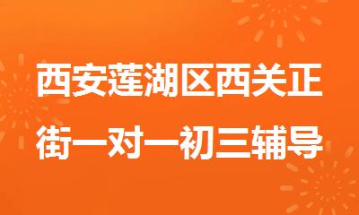 西安莲湖区西关正街一对一初三辅导班_学大教育