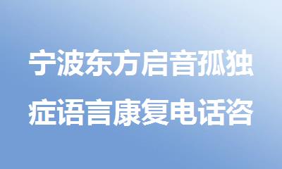 宁波东方启音孤独症语言康复电话咨询