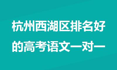 杭州西湖区排名好的高考语文一对一课程培训机构名单出炉