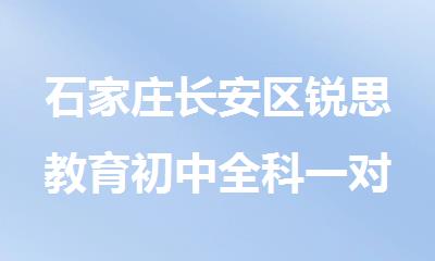 石家庄长安区锐思教育初中全科一对一辅导机构
