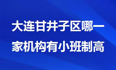 大连甘井子区哪一家机构有小班制高考冲 刺辅导