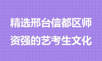 精选邢台信都区师资强的艺考生文化课集训营
