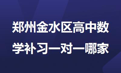 郑州金水区高中数学补习一对一哪家机构好