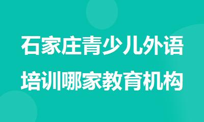 石家庄青少儿外语培训哪家教育机构比较靠谱