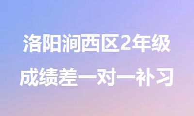 洛阳涧西区2年级成绩差一对一补习辅导班哪里好